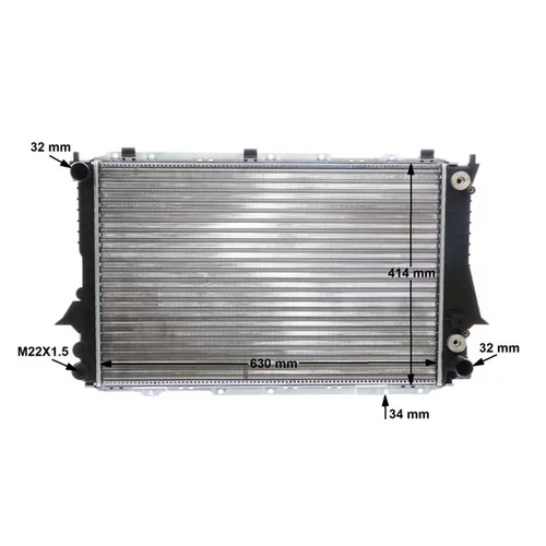 Chladič motora CR 419 000S /MAHLE/ - obr. 16