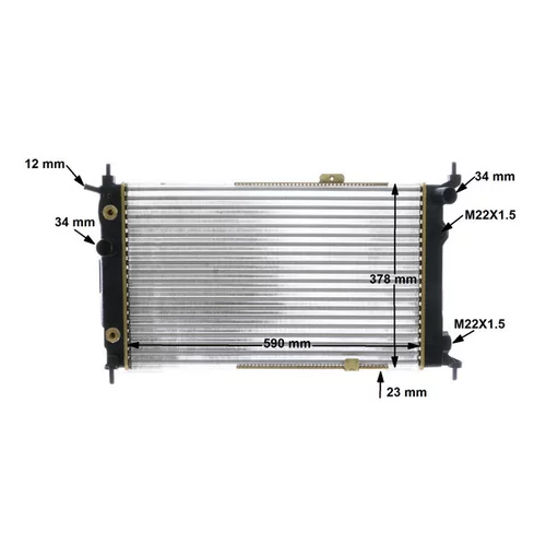 Chladič motora CR 421 000S /MAHLE/ - obr. 16