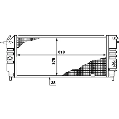 Chladič motora CR 438 000S /MAHLE/ - obr. 1
