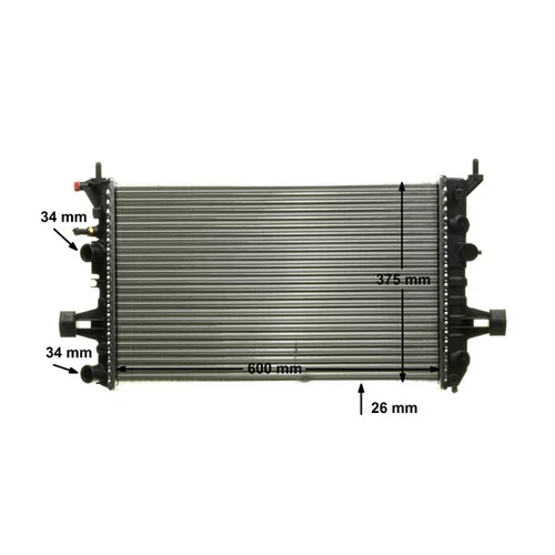 Chladič motora CR 531 000P /MAHLE/ - obr. 9