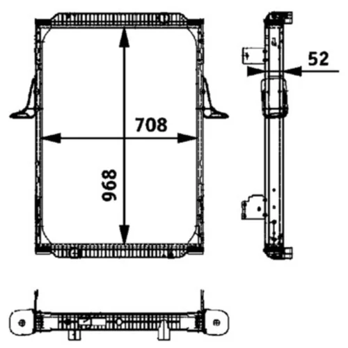 Chladič motora CR 704 000P /MAHLE/ - obr. 1