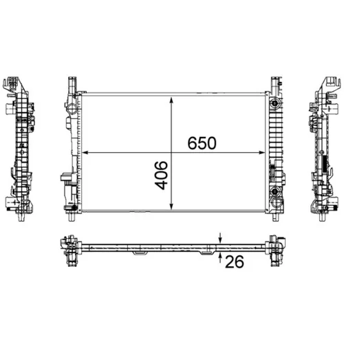 Chladič motora MAHLE CR 781 000S