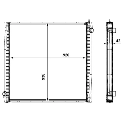 Chladič motora MAHLE CR 861 000P
