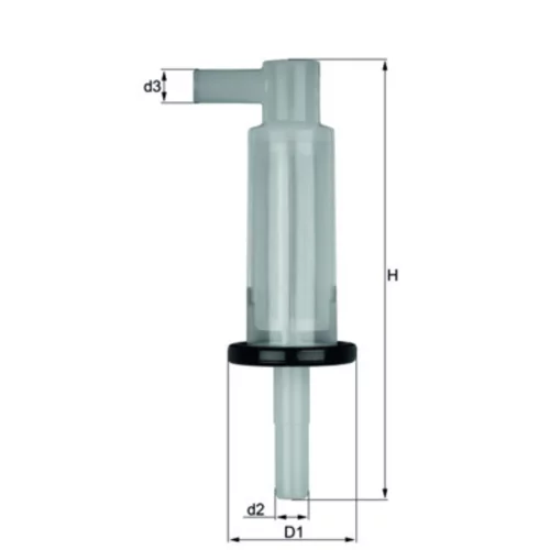 Palivový filter KL 33 OF /MAHLE/ - obr. 2