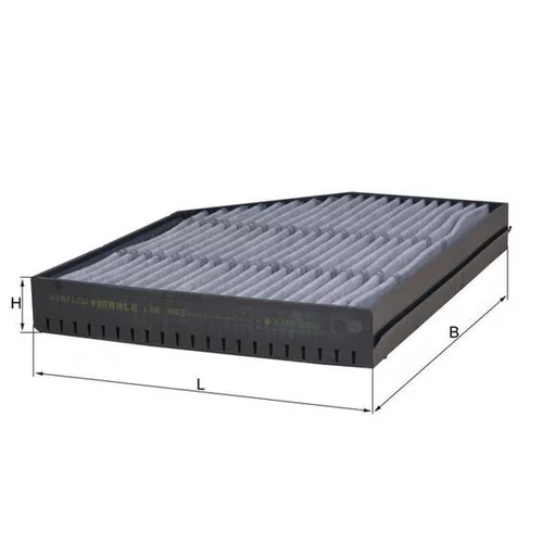 Filter vnútorného priestoru LAK 863 /MAHLE/ - obr. 2