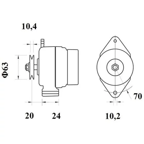 Alternátor MG 1151 /MAHLE/ - obr. 3