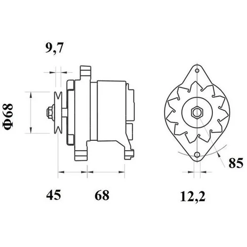 Alternátor MG 258 /MAHLE/ - obr. 4