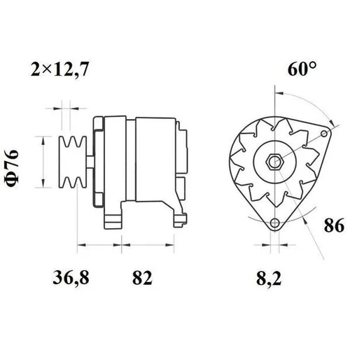 Alternátor MG 330 /MAHLE/ - obr. 1