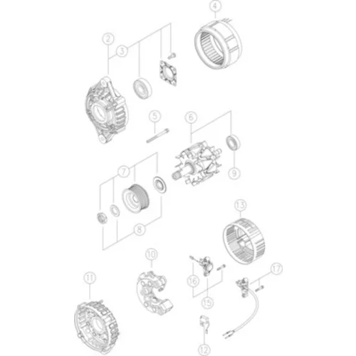 Alternátor MG 36 /MAHLE/ - obr. 3