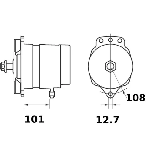 Alternátor MG 761 /MAHLE/ - obr. 1