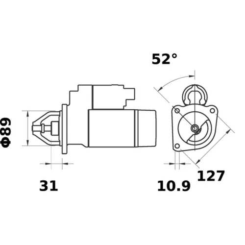 Štartér MS 220 /MAHLE/ - obr. 4