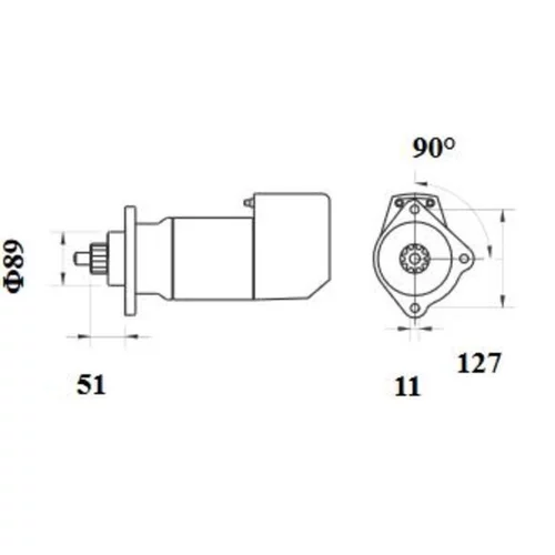 Štartér MS 714 /MAHLE/ - obr. 1