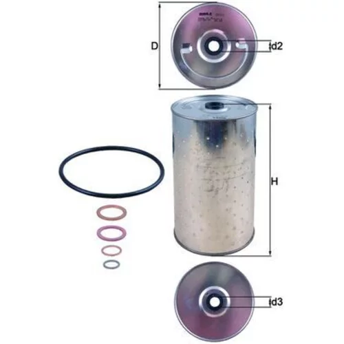 Olejový filter OX 30D /MAHLE/ - obr. 2