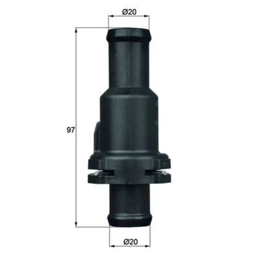 Termostat chladenia TH 5 75 /MAHLE/ - obr. 2