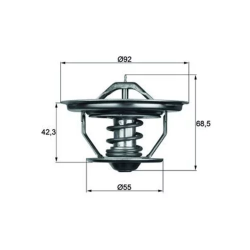 Termostat chladenia MAHLE TX 35 71