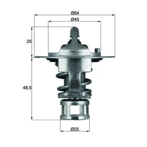 Termostat chladenia TX 65 82 /MAHLE/ - obr. 2