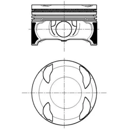 Piest 028 PI 00167 000 /MAHLE/ - obr. 1
