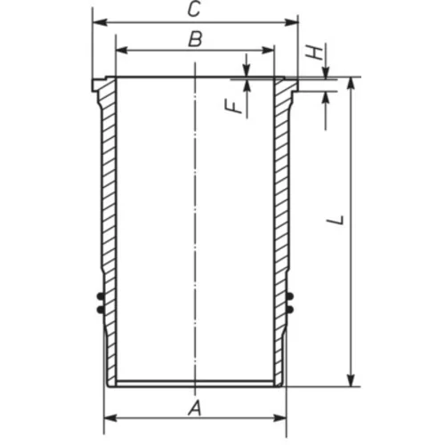 Vložka valcov 037 LW 00102 001 /MAHLE/ - obr. 1