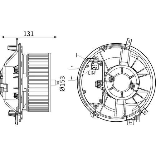 Vnútorný ventilátor MAHLE AB 426 000S