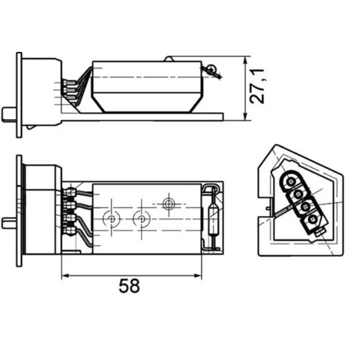 Odpor vnútorného ventilátora ABR 11 000P /MAHLE/ - obr. 1