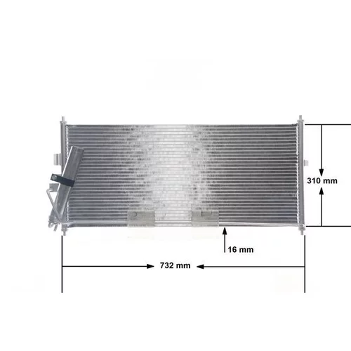 Kondenzátor klimatizácie AC 406 000S /MAHLE/ - obr. 12