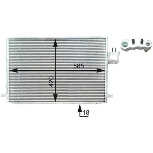 Kondenzátor klimatizácie AC 426 000P /MAHLE/ - obr. 2
