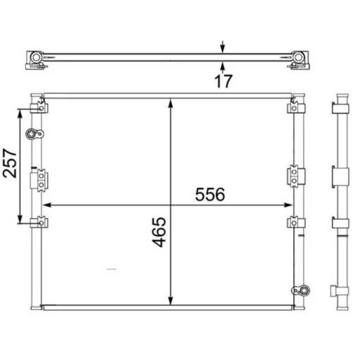 Kondenzátor klimatizácie AC 474 000S /MAHLE/ - obr. 1