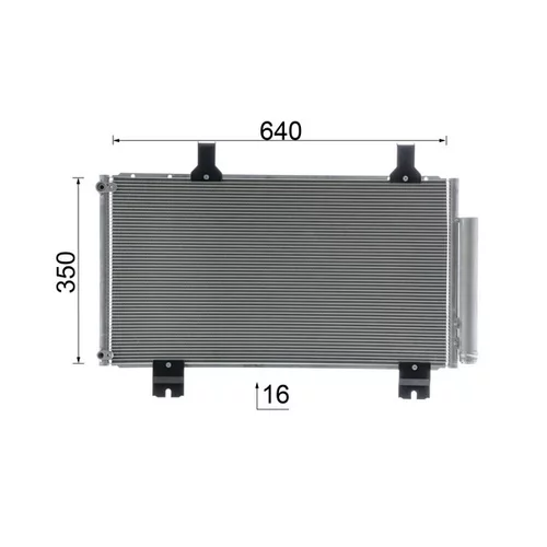 Kondenzátor klimatizácie AC 610 000S /MAHLE/ - obr. 10