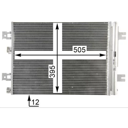 Kondenzátor klimatizácie AC 858 000P /MAHLE/ - obr. 7