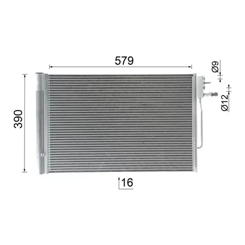 Kondenzátor klimatizácie AC 955 000P /MAHLE/ - obr. 10