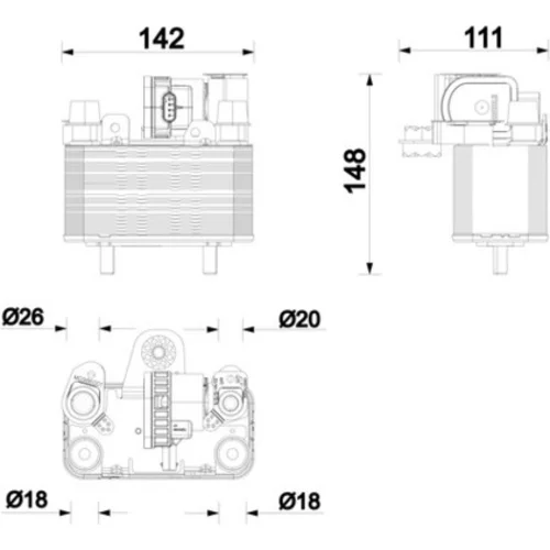 Chladič MAHLE ACH 13 000P