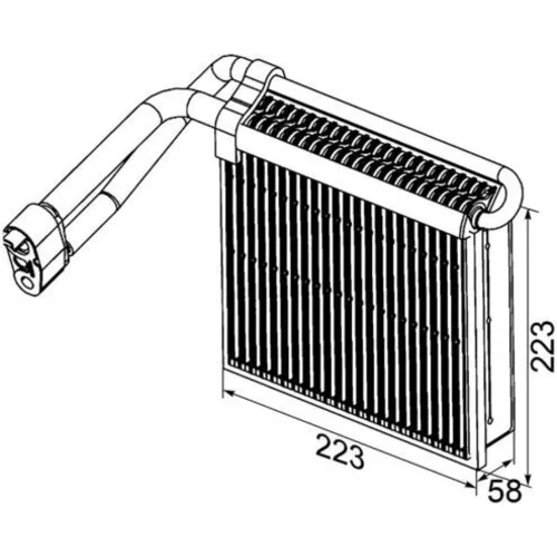 Výparník klimatizácie AE 98 000P /MAHLE/ - obr. 1