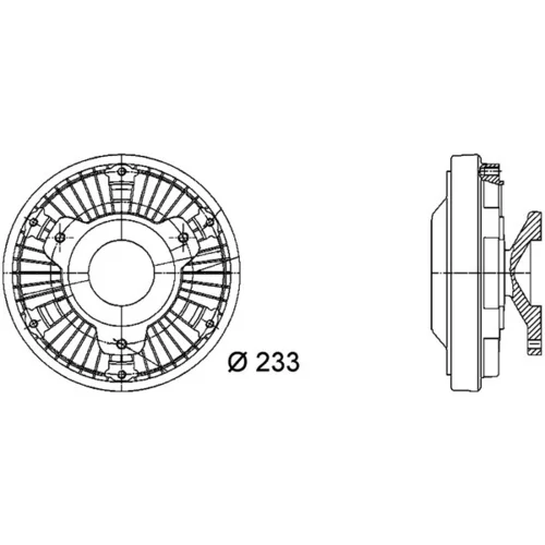 Spojka ventilátora chladenia CFC 12 000P /MAHLE/ - obr. 1