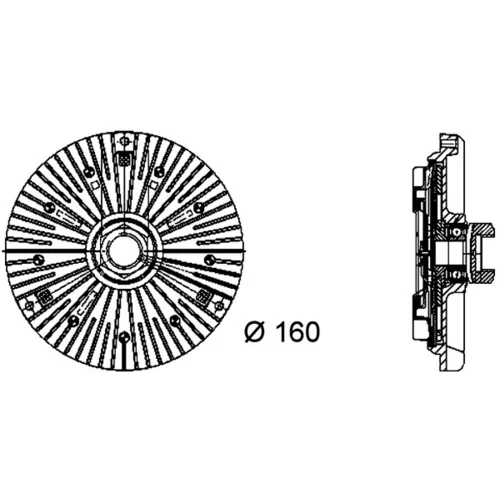 Spojka ventilátora chladenia CFC 79 000P /MAHLE/ - obr. 1