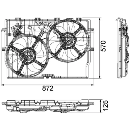 Ventilátor chladenia motora CFF 193 000P /MAHLE/ - obr. 3