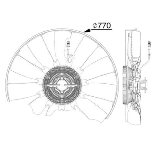 Ventilátor chladenia motora CFF 513 000P /MAHLE/ - obr. 1