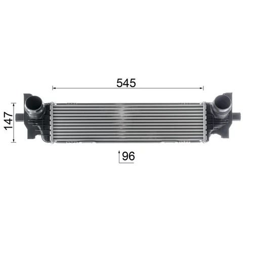 Chladič plniaceho vzduchu CI 660 000P /MAHLE/ - obr. 10