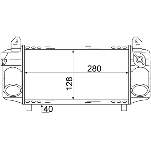 Chladič plniaceho vzduchu CI 72 000S /MAHLE/ - obr. 1