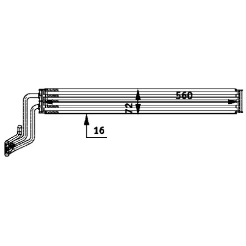 Chladič oleja riadenia CLC 48 000P /MAHLE/ - obr. 1