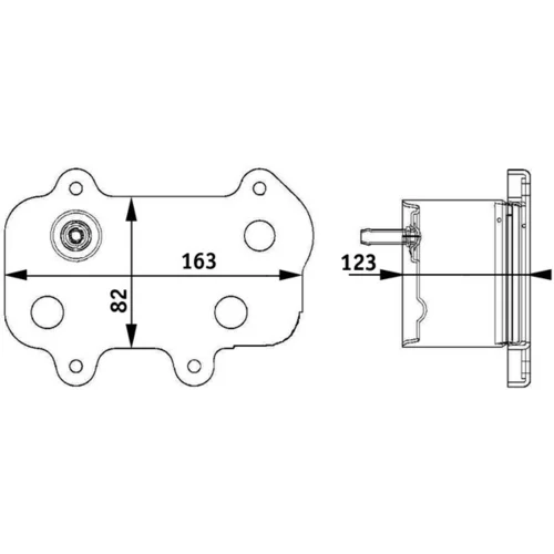 Chladič motorového oleja CLC 61 000P /MAHLE/ - obr. 1