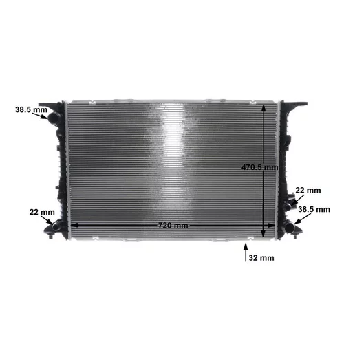 Chladič motora CR 1022 000S /MAHLE/ - obr. 11