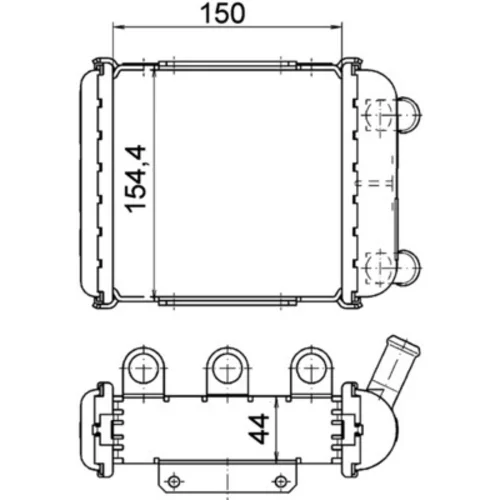Chladič motora CR 1399 000P /MAHLE/ - obr. 1