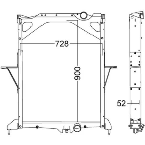Chladič motora CR 1557 000P /MAHLE/ - obr. 1
