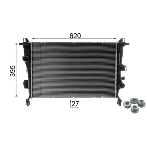 Chladič motora CR 1587 000P /MAHLE/ - obr. 10