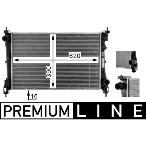 Chladič motora MAHLE CR 1588 000P