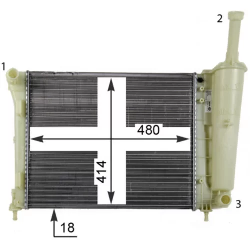 Chladič motora CR 1859 000P /MAHLE/ - obr. 7