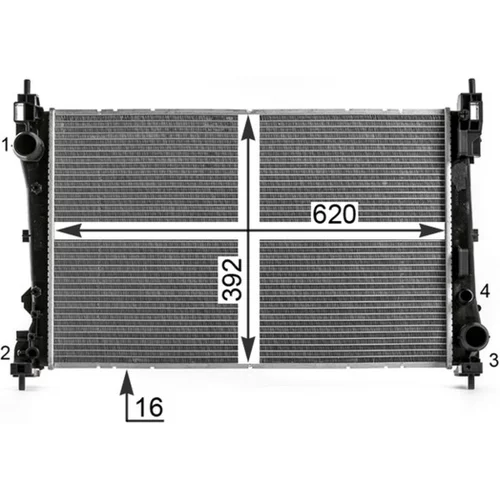 Chladič motora CR 1997 000P /MAHLE/ - obr. 13
