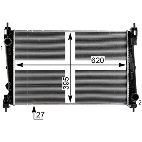 Chladič motora CR 2011 000P /MAHLE/ - obr. 7