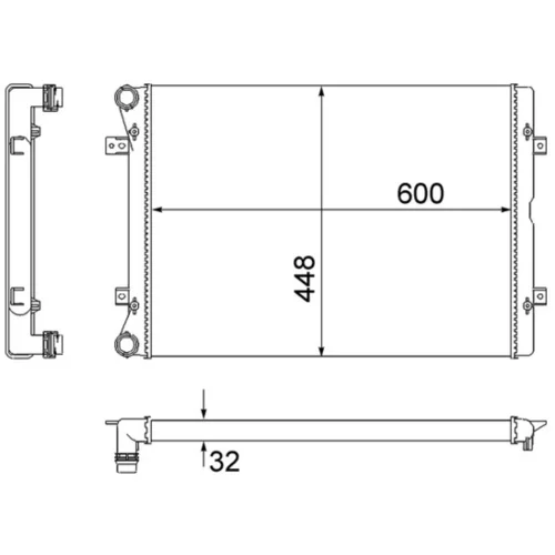 Chladič motora CR 2038 000S /MAHLE/ - obr. 1