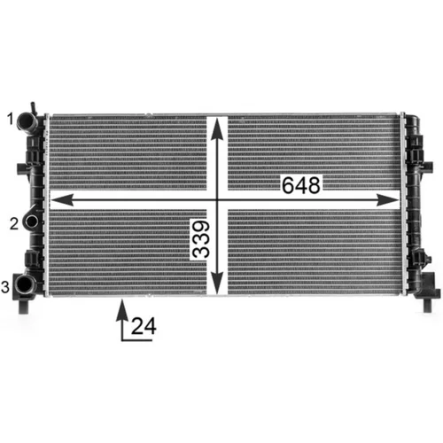 Chladič motora CR 2082 000P /MAHLE/ - obr. 7